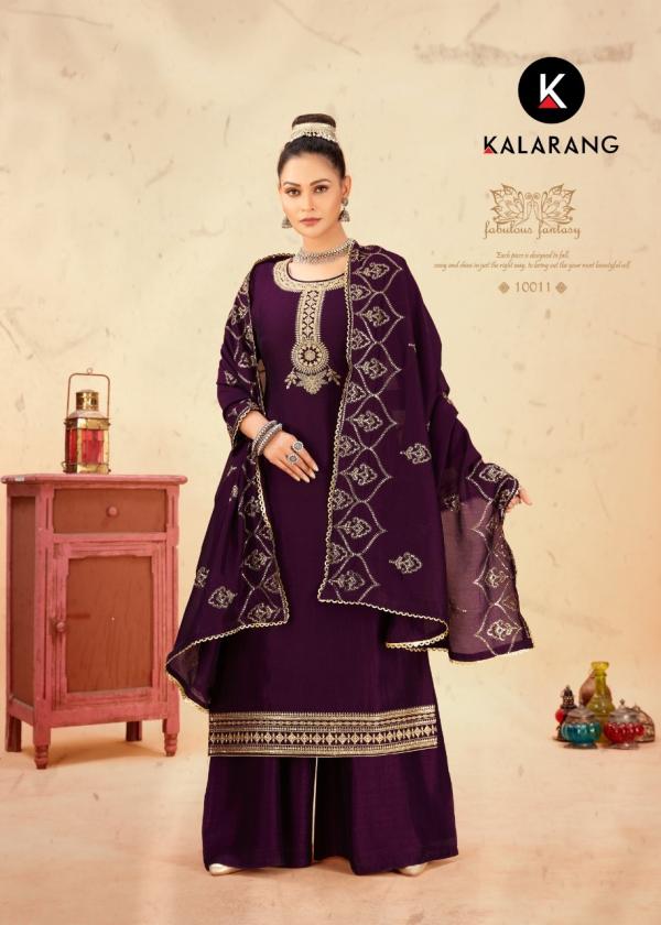 Kalarang Shreya Heavy Silk Designer Salwar Suit Collection